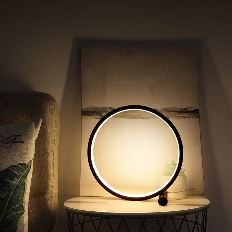 LED Bedroom Circular Table Lamps