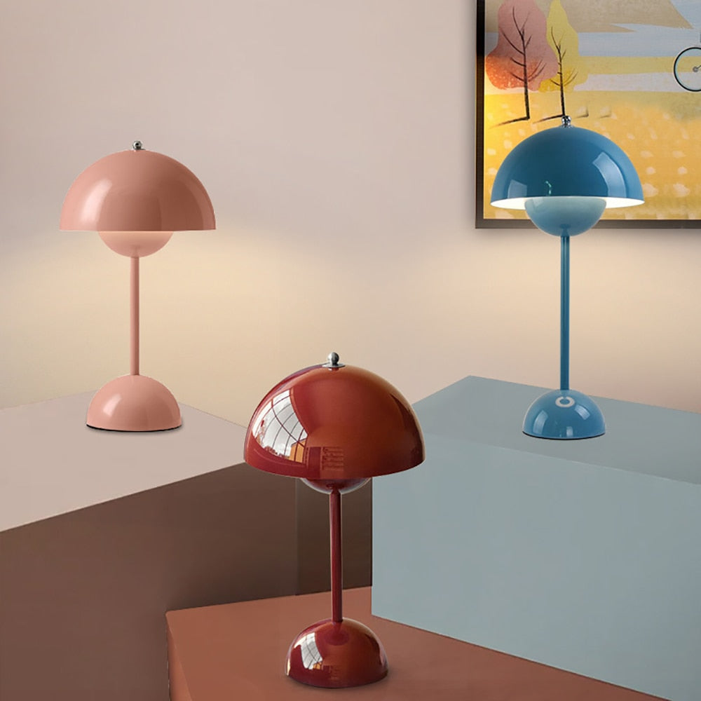 Rechargeable LED Mushroom Table Lamp