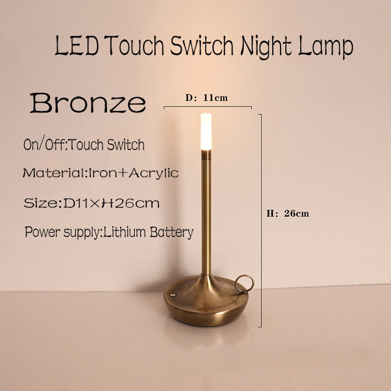 Nordic Led Touch Table Lamp