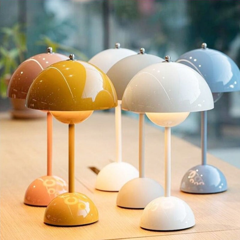 Rechargeable LED Mushroom Table Lamp